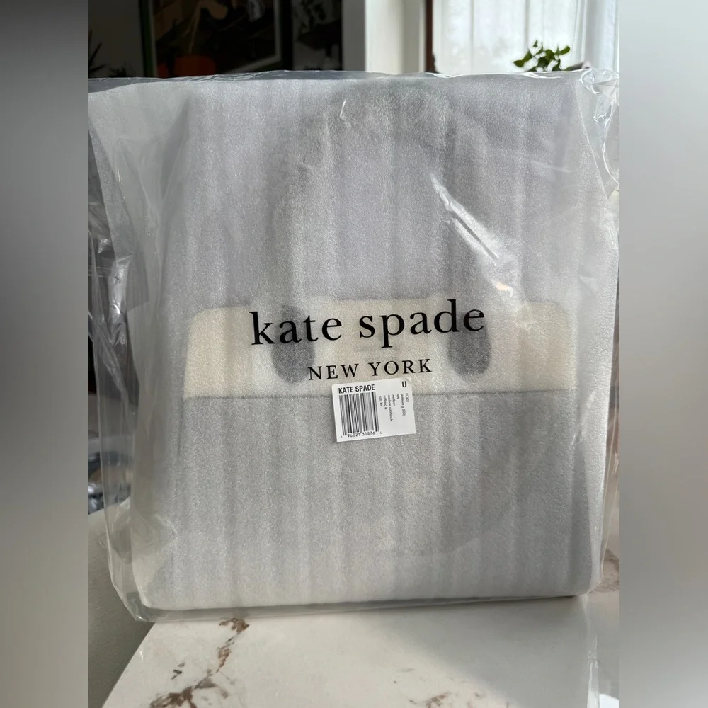 Kate Spade Madison Colorblock Saffiano Leather Medium‎ Satchel (Platinum Grey)